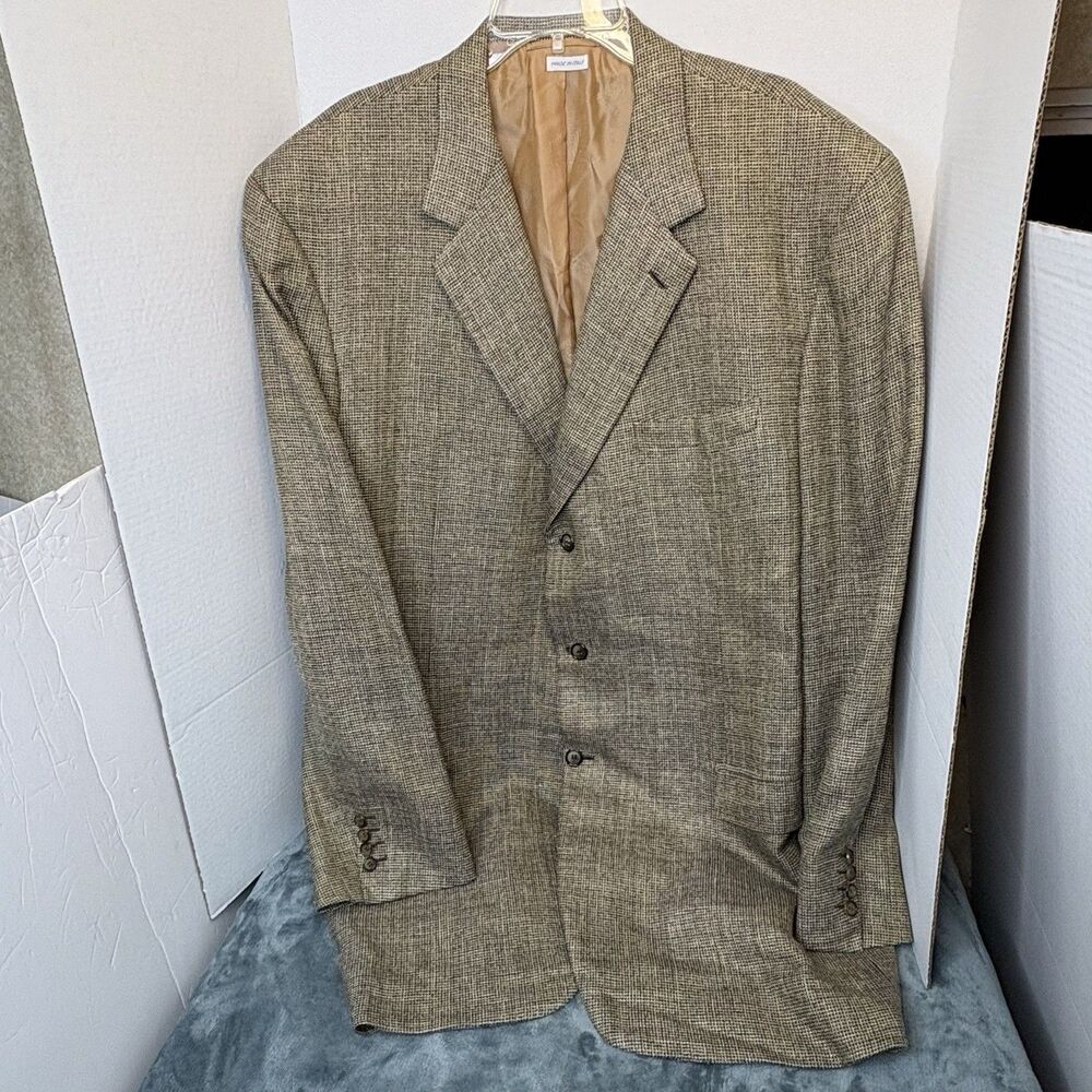 Brioni Nomentano Houndstooth Wool/Silk/Linen Blazer Neiman Marcus Old Money